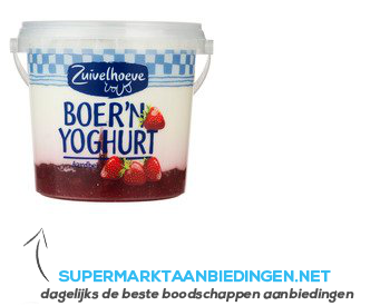 Zuivelhoeve Boer’n yoghurt aardbei (vol)