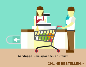 Aardappel en groente en fruit aanbieding