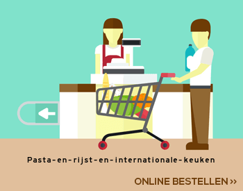 Pasta en rijst en internationale keuken aanbieding